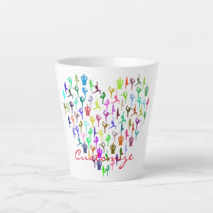 Yoga Poses Heart Thunder_Cove Latte Mug