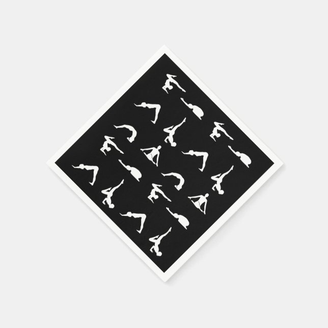 Yoga poses napkin (Corner)