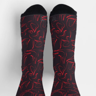 Yoga poses pattern Yoga seamless pattern 12 Pape Socks