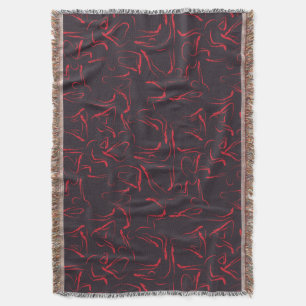 Yoga poses pattern Yoga seamless pattern 12 Throw Blanket