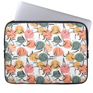 Yoga poses pattern Yoga seamless pattern 13 Laptop Sleeve