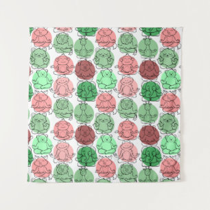 Yoga poses pattern   Yoga seamless pattern 18 Tapestry