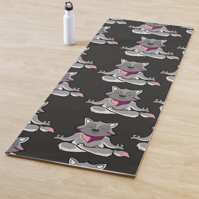 Yoga poses pattern | Yoga seamless pattern 19 Mat (In Situ)