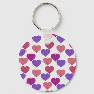 Yoga poses pattern Yoga seamless pattern 1 Key Ring