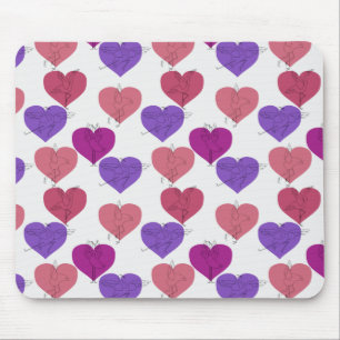 Yoga poses pattern Yoga seamless pattern 1 Mouse Mat