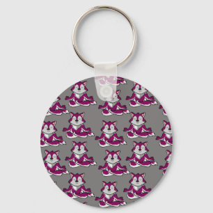 Yoga poses pattern   Yoga seamless pattern 20 Key Ring