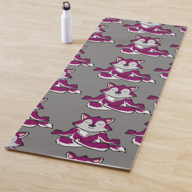 Yoga poses pattern | Yoga seamless pattern 20 Mat (In Situ)