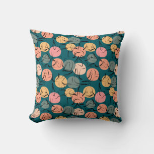 Yoga poses pattern Yoga seamless pattern 23 Cushion