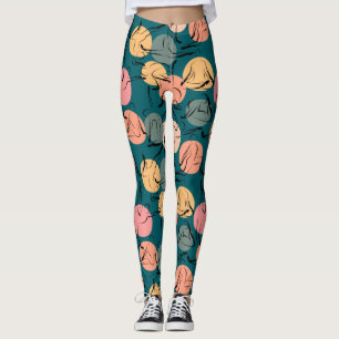 Yoga poses pattern Yoga seamless pattern 23 Leggings
