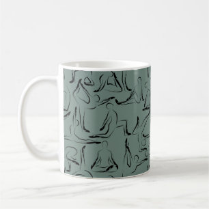 Yoga poses pattern   Yoga seamless pattern 24 Coffee Mug