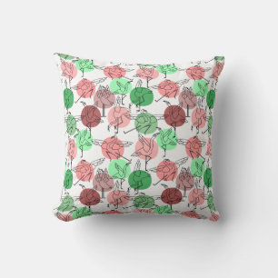 Yoga poses pattern Yoga seamless pattern 30 Cushion