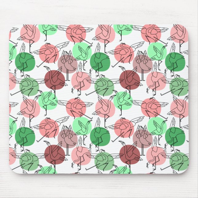 Yoga poses pattern | Yoga seamless pattern 30 Mouse Mat (Front)