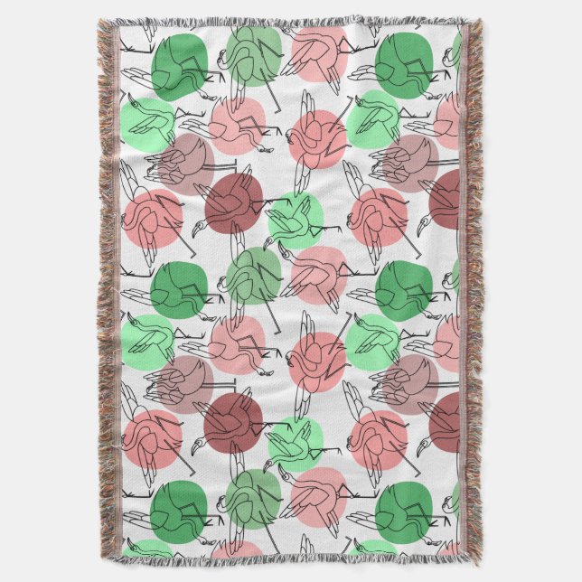 Yoga poses pattern | Yoga seamless pattern 30 Throw Blanket (Front Vertical)