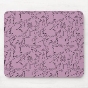 Yoga poses pattern Yoga seamless pattern 36 Mouse Mat
