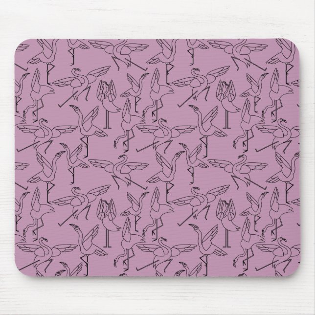 Yoga poses pattern | Yoga seamless pattern 36 Mouse Mat (Front)