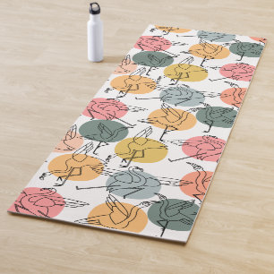 Yoga poses pattern Yoga seamless pattern 37 Mat