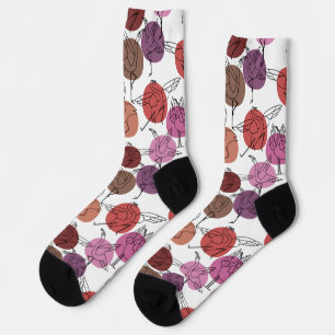 Yoga poses pattern Yoga seamless pattern 40 Case Socks