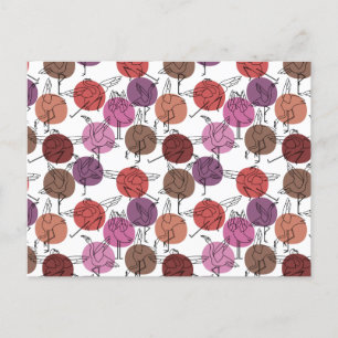 Yoga poses pattern   Yoga seamless pattern 40 Postcard
