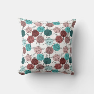 Yoga poses pattern Yoga seamless pattern 41 Cushion