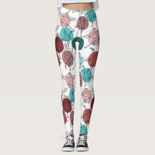 Yoga poses pattern Yoga seamless pattern 41 Leggings