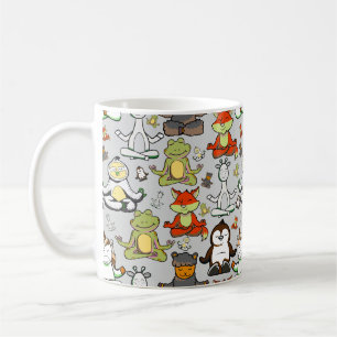 Yoga poses pattern Yoga seamless pattern 44 Coffee Mug