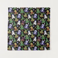 Yoga poses pattern | Yoga seamless pattern 45