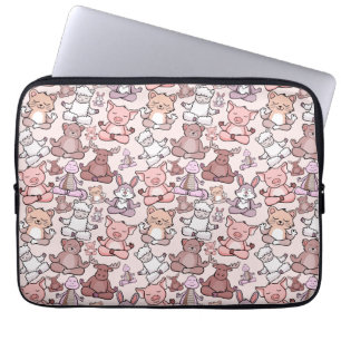 Yoga poses pattern Yoga seamless pattern 48 Laptop Sleeve