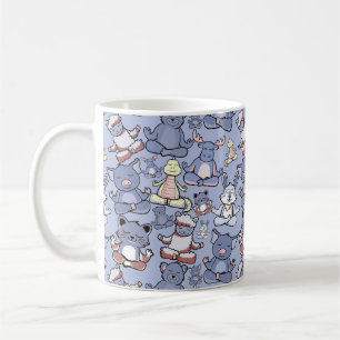 Yoga poses pattern Yoga seamless pattern 49 Coffee Mug