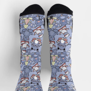 Yoga poses pattern   Yoga seamless pattern 49 Faux Socks