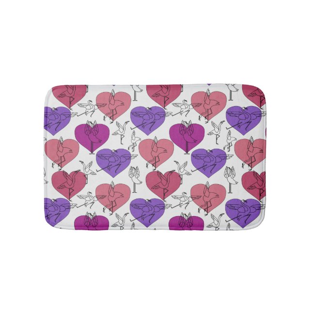 Yoga poses pattern | Yoga seamless pattern 4 Bath Mat (Front)