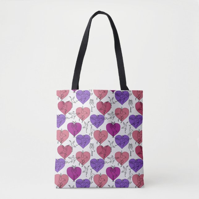 Yoga poses pattern | Yoga seamless pattern 4 Tote Bag (Front)