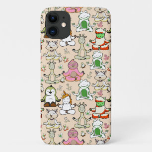 Yoga poses pattern Yoga seamless pattern 52 iPhone 11 Case