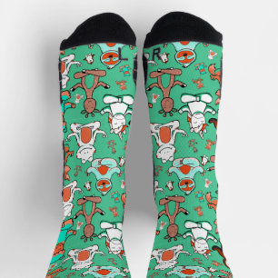 Yoga poses pattern Yoga seamless pattern 53 Clas Socks