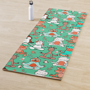 Yoga poses pattern   Yoga seamless pattern 53 Mat