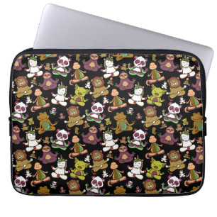 Yoga poses pattern Yoga seamless pattern 57 Laptop Sleeve
