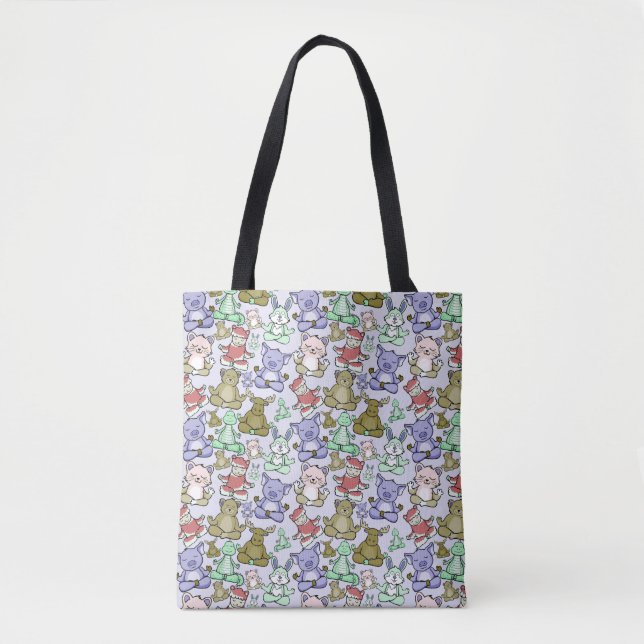 Yoga poses pattern | Yoga seamless pattern 60 Tote Bag (Front)