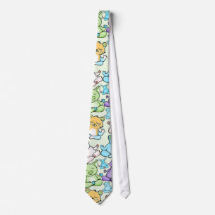 Yoga poses pattern Yoga seamless pattern 63 Tie