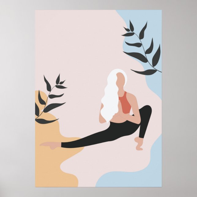 yoga poses poster (Front)