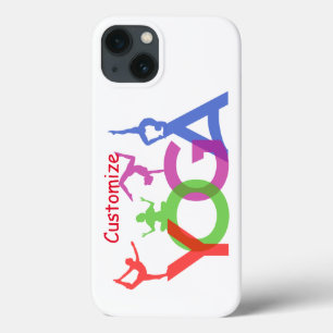 Yoga Poses Silhouettes Thunder_Cove  iPhone 13 Case