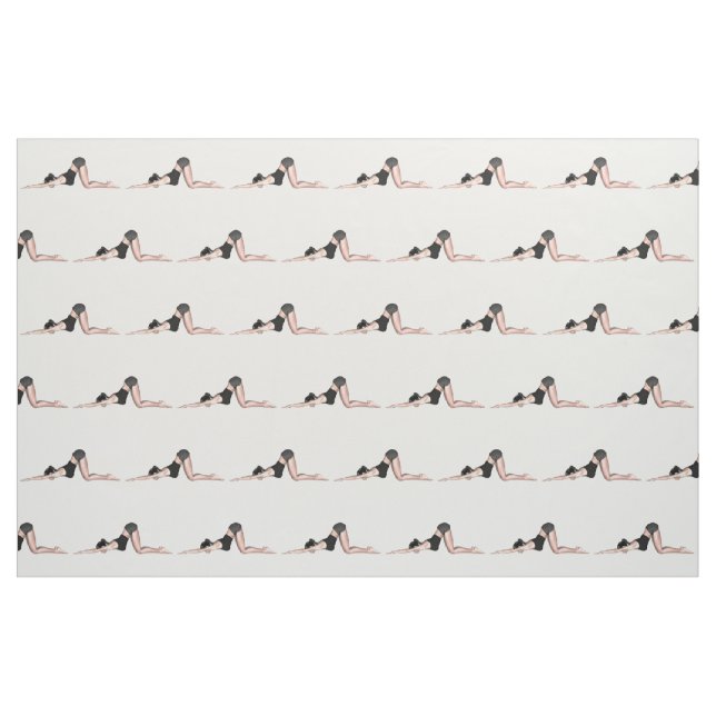 Yoga Poses Thunder_Cove Fabric (Fat Quarter)