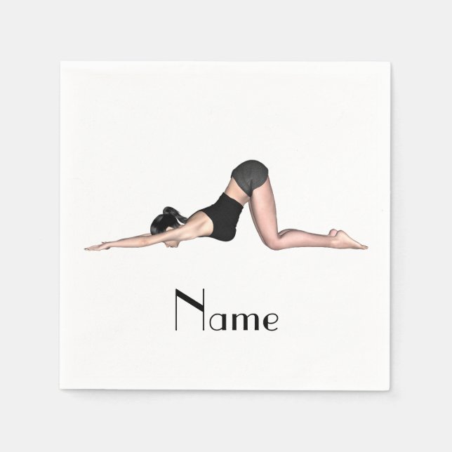 Yoga Poses Thunder_Cove  Napkin (Front)