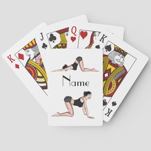 Yoga Poses Thunder_Cove  Playing Cards (Back)