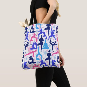 Yoga Poses Tote Bag