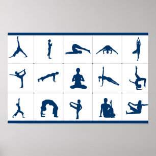 Yoga Poses Tree of Life, Lotus, & More Chart