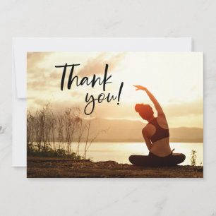 Yoga Position Thank You Card
