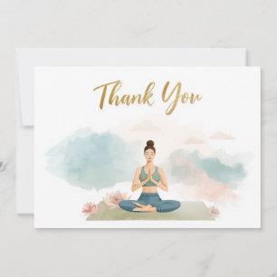 Yoga Position Thank You Card