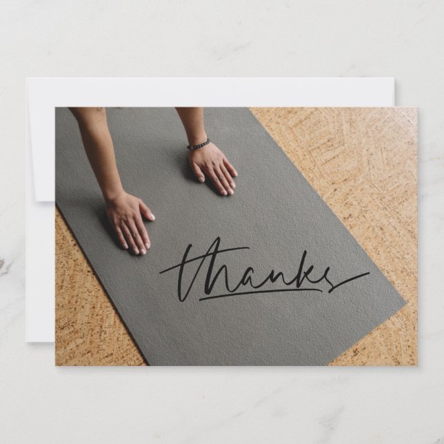 Yoga Position Thank You Card (Front)