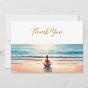 Yoga Position Thank You Card