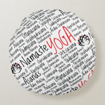 Yoga Positions Asanas Word Cloud