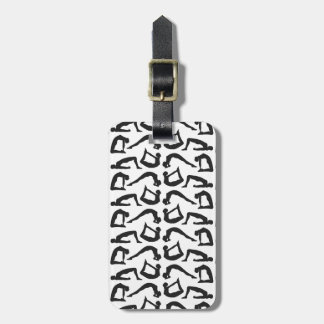 Yoga Positions Silhouettes Luggage Tag